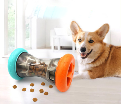 Interactive Food Leakage Toy Ball for Dogs — Slow Feed & Play