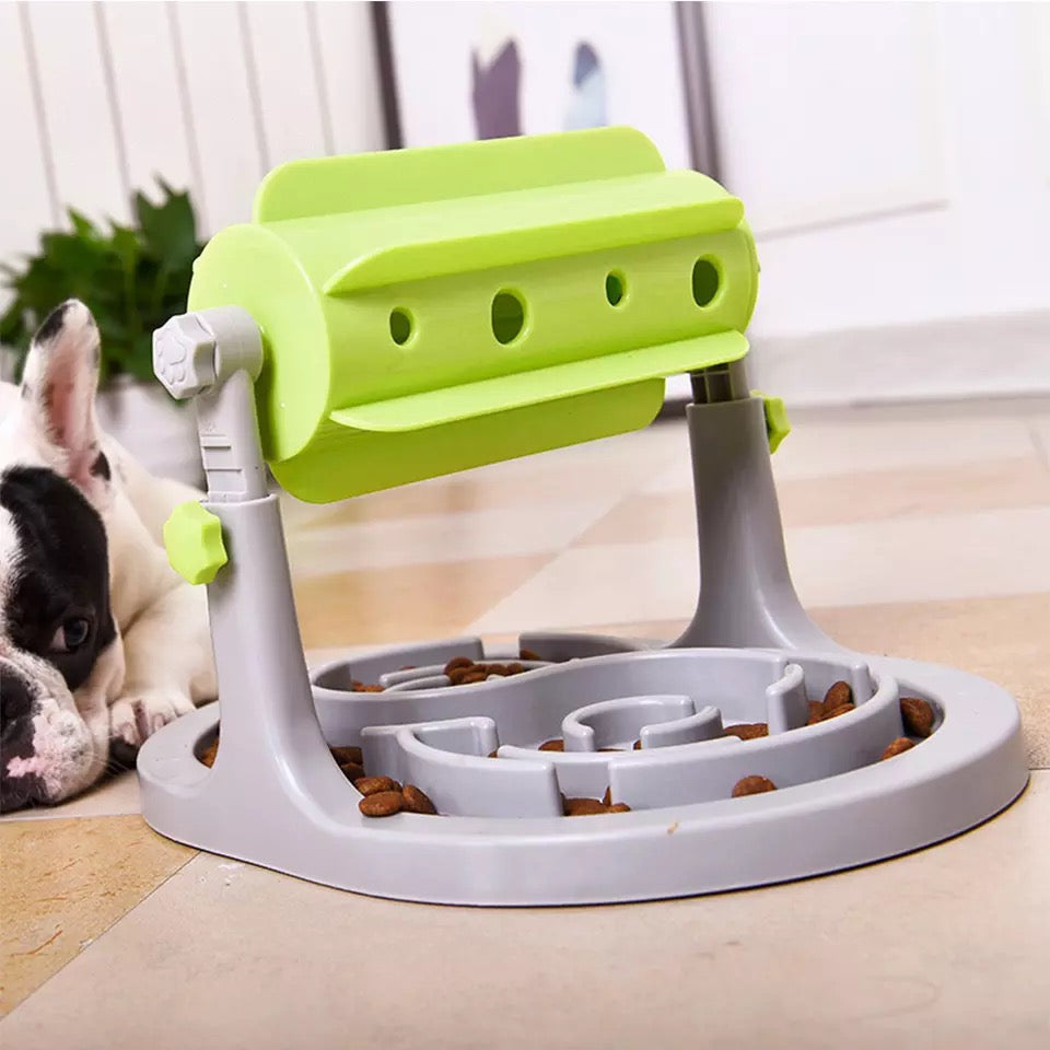 Interactive Slow Feeder Puzzle Bowl for Dogs & Cats