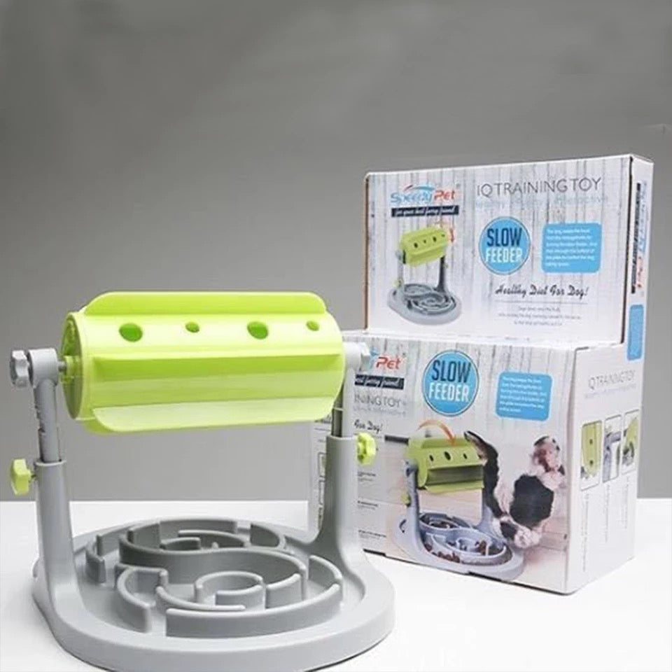 Interactive Slow Feeder Puzzle Bowl for Dogs & Cats