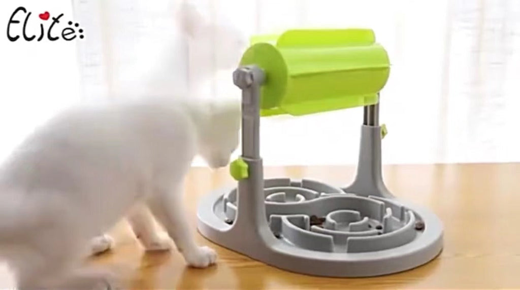 Interactive Slow Feeder Puzzle Bowl for Dogs & Cats