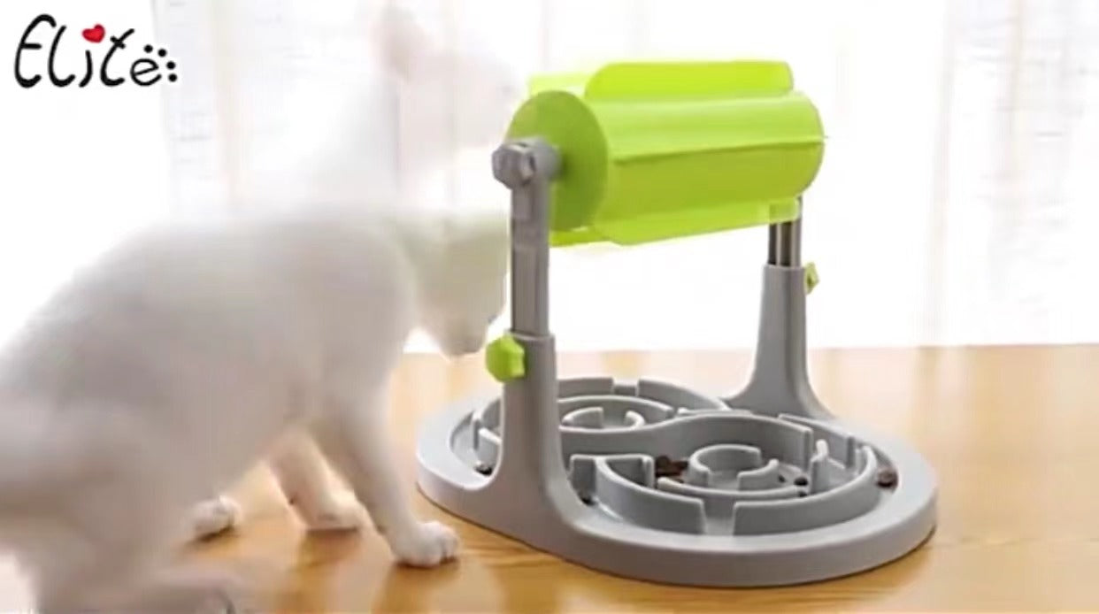 Interactive Slow Feeder Puzzle Bowl for Dogs & Cats