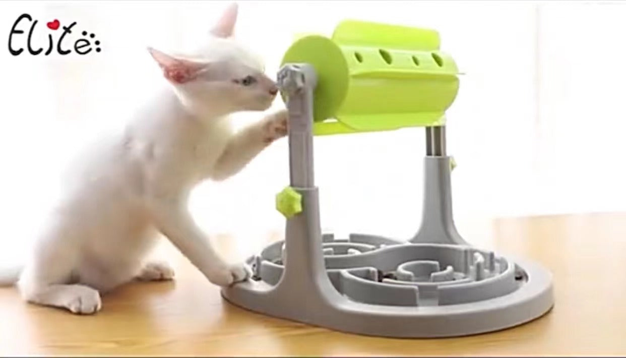Interactive Slow Feeder Puzzle Bowl for Dogs & Cats