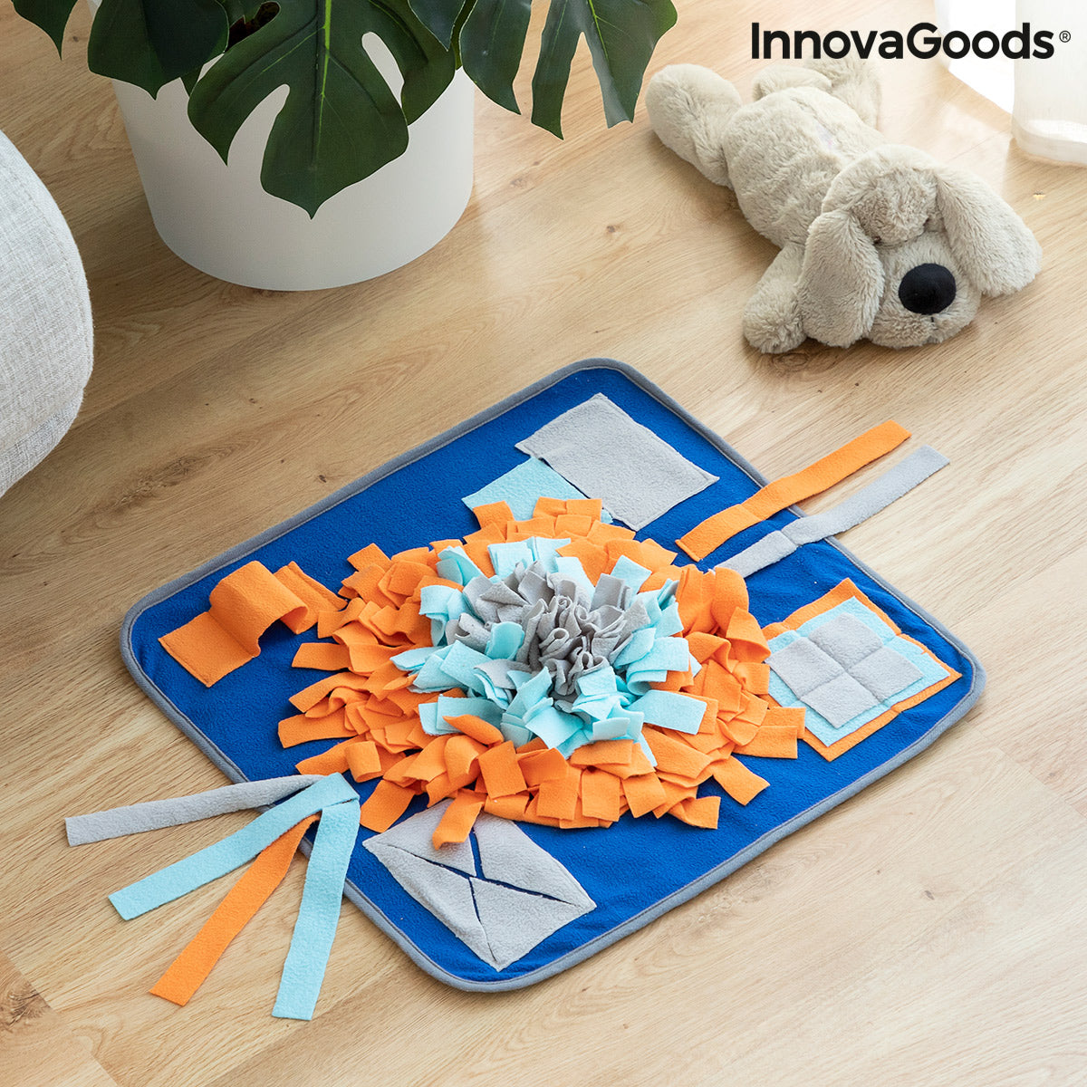 Pet Snuffle Sniffing Mat — Nose Work & Slow Feed Enrichment Toy
