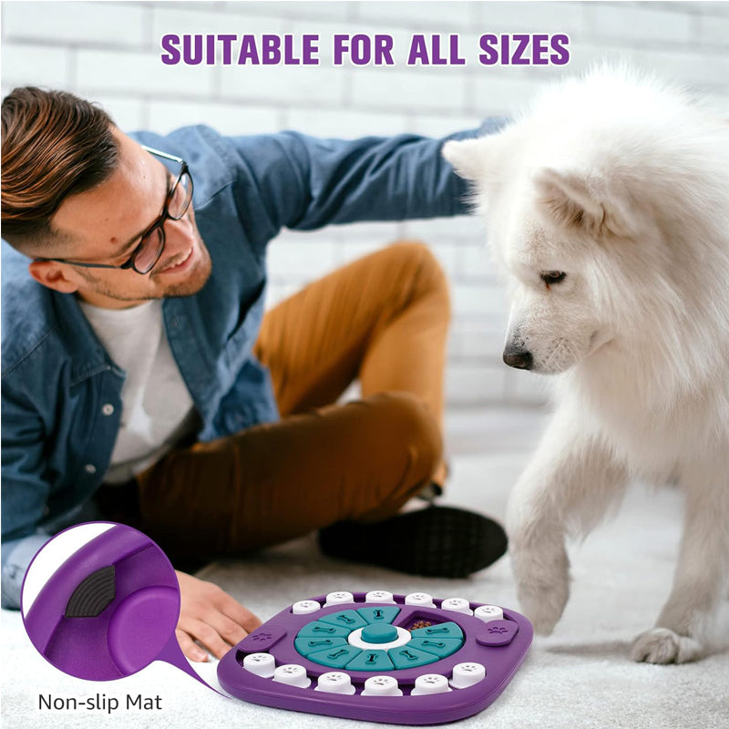 Interactive Treat Puzzle Toy for Dogs — 24-Hole Brain Enrichment Game