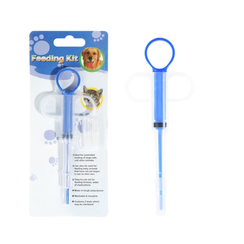 Pet Medicine Feeder Push-Type Syringe Cat Pill Syringe Dropper Dog and