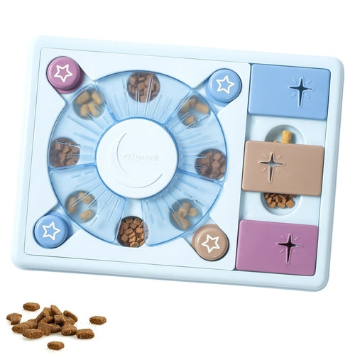PETMARVEL 3-Level Interactive Dog Puzzle Toy — Treat Dispensing Brain Game