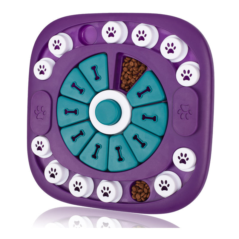 Interactive Treat Puzzle Toy for Dogs — 24-Hole Brain Enrichment Game