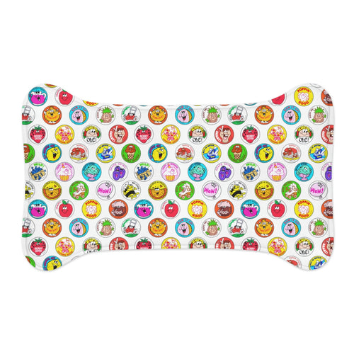 Cute Pet Feeding Mat — Non-Slip, Absorbent, Bone & Fish Shapes