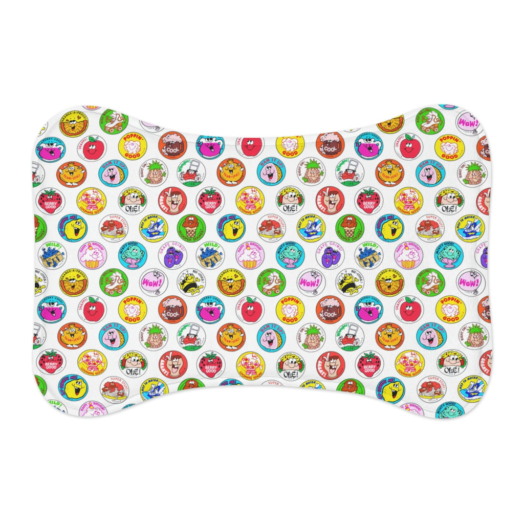 Cute Pet Feeding Mat — Non-Slip, Absorbent, Bone & Fish Shapes