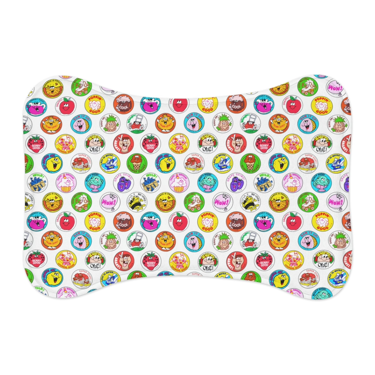 Cute Pet Feeding Mat — Non-Slip, Absorbent, Bone & Fish Shapes