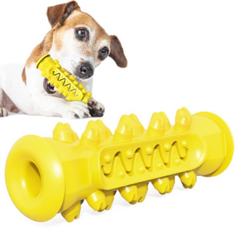 Durable Rubber Chewing Toy for Dogs — Teeth Cleaning & Boredom Buster
