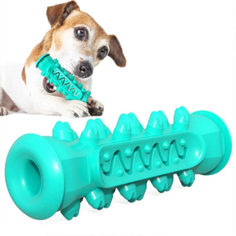 Durable Rubber Chewing Toy for Dogs — Teeth Cleaning & Boredom Buster